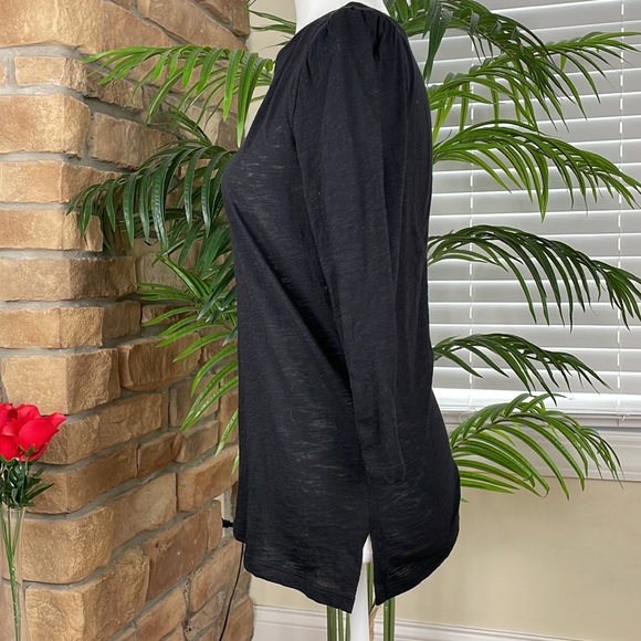 INC International Concepts ~ Puff-Sleeve Top ~ Deep Black ~ NWT! - Picture 3 of 9